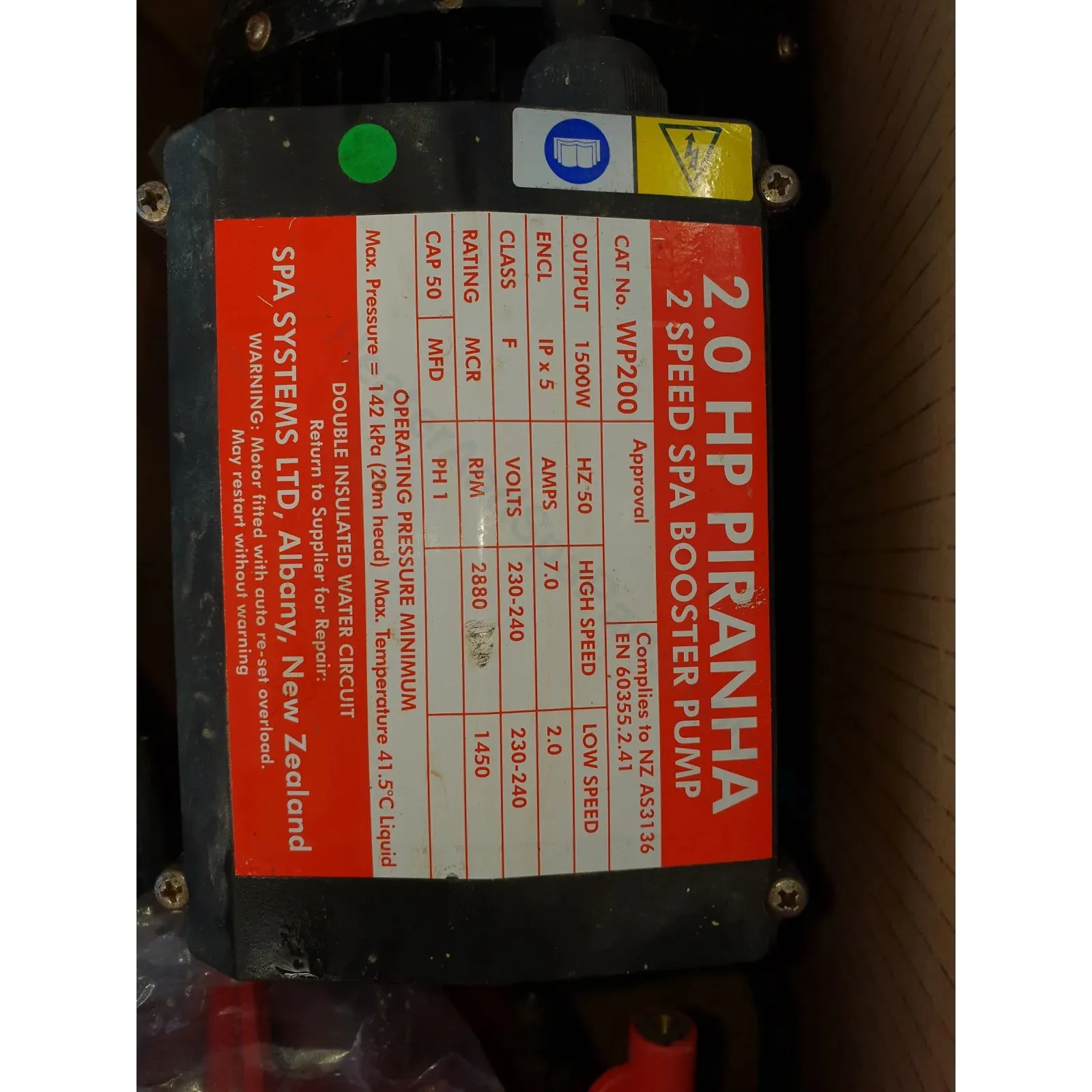 OBSOLETE - Piranha Spa Jet Pumps - 1 and 2 Speed - LP & WP Series Information