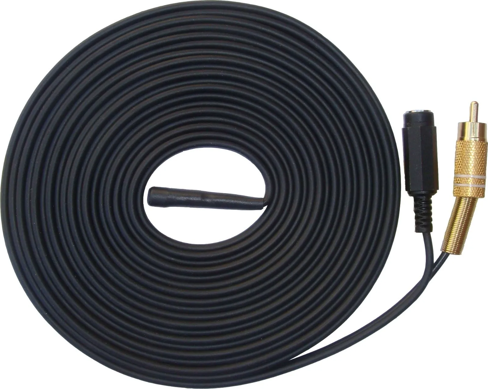 Outdoor Waterproof CCTV Microphone Long Cable RCA Phono Output 2.1mm 12v DC Input