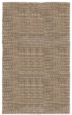 Panama Jute Rug: 8 x 10 - Natural/Ivory/Gray
