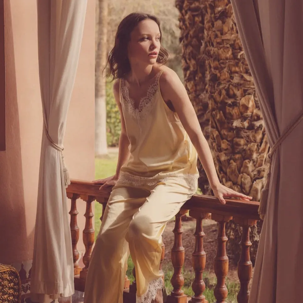 Parasol Rose Lana Silk Camisole