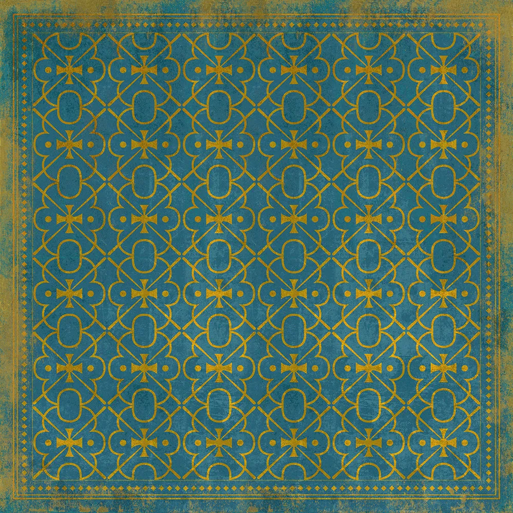 Pattern 05 "Drookit" Vinyl Floorcloth - Spicher & Co.