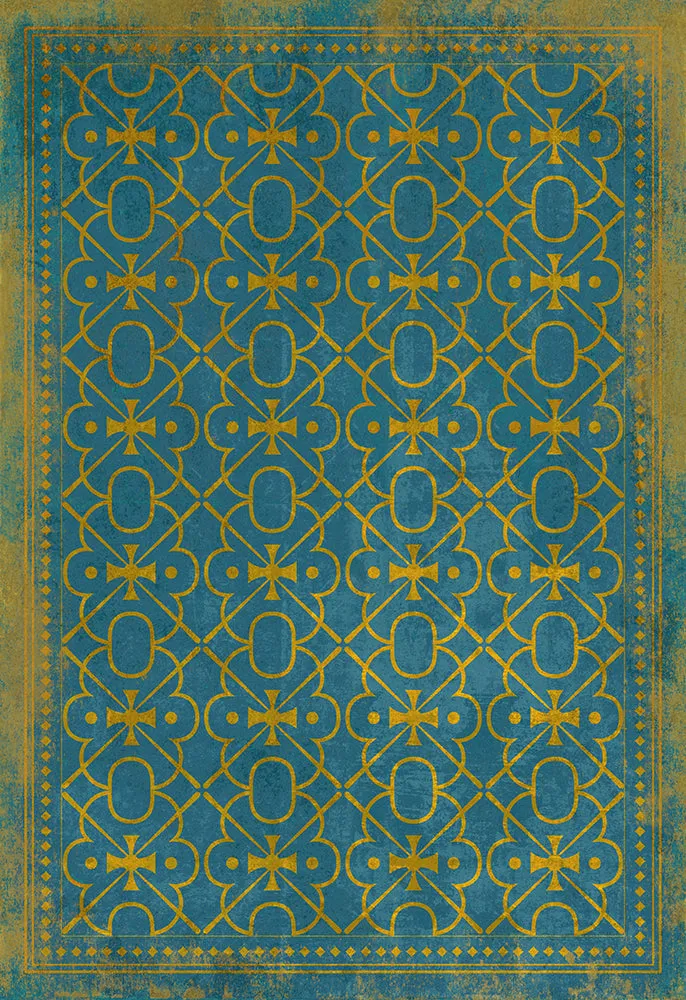 Pattern 05 "Drookit" Vinyl Floorcloth - Spicher & Co.