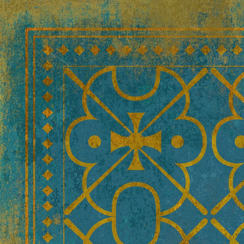 Pattern 05 "Drookit" Vinyl Floorcloth - Spicher & Co.