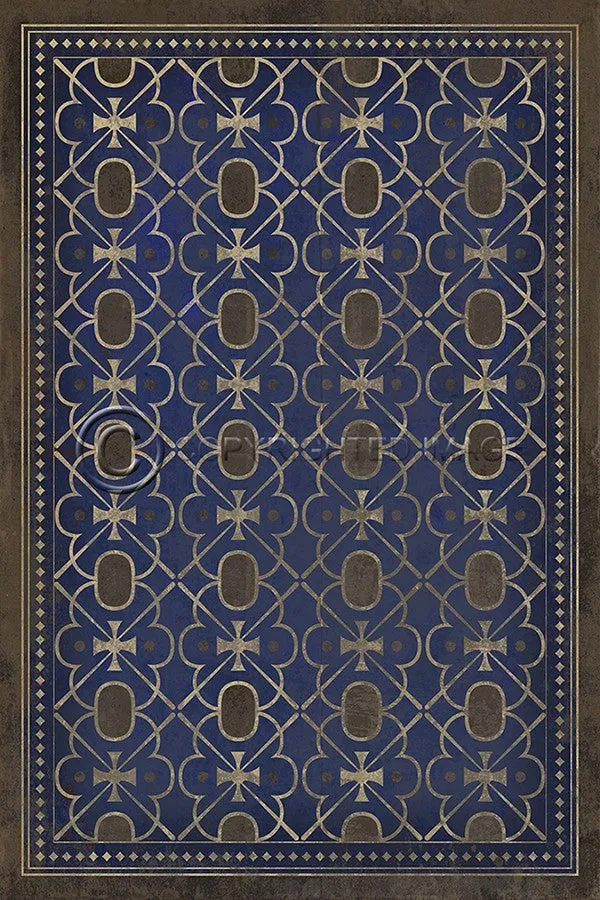 Pattern 05 "Inspector Lestrade" Vinyl Floorcloth - Spicher & Co.