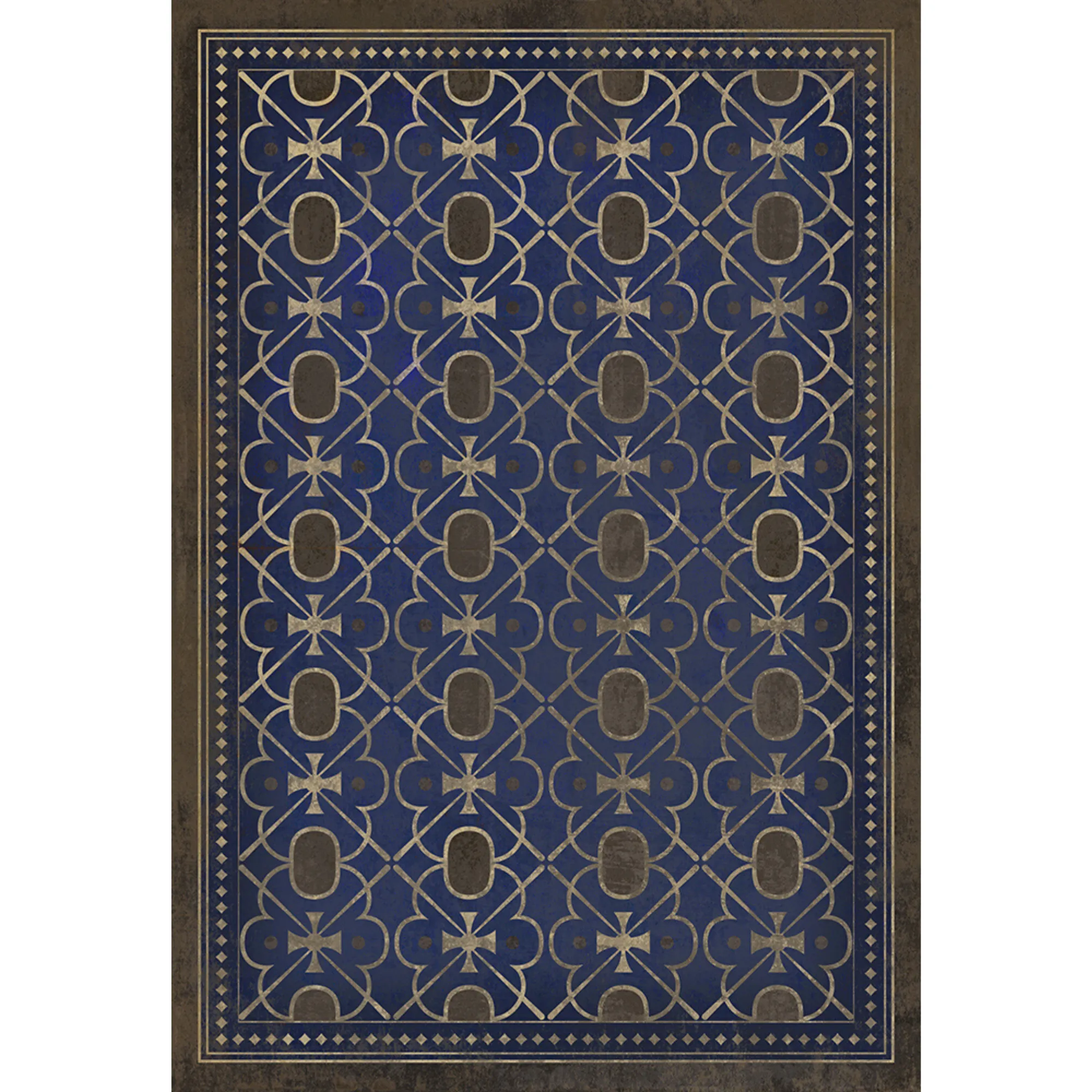 Pattern 05 "Inspector Lestrade" Vinyl Floorcloth - Spicher & Co.