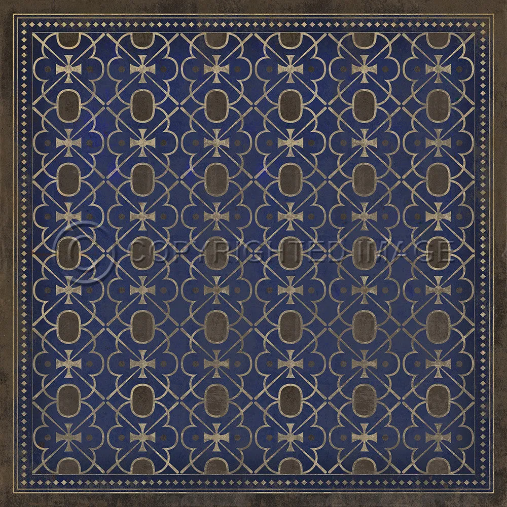 Pattern 05 "Inspector Lestrade" Vinyl Floorcloth - Spicher & Co.