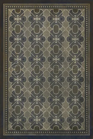 Pattern 05 "London Fog" Vinyl Floorcloth - Spicher & Co.