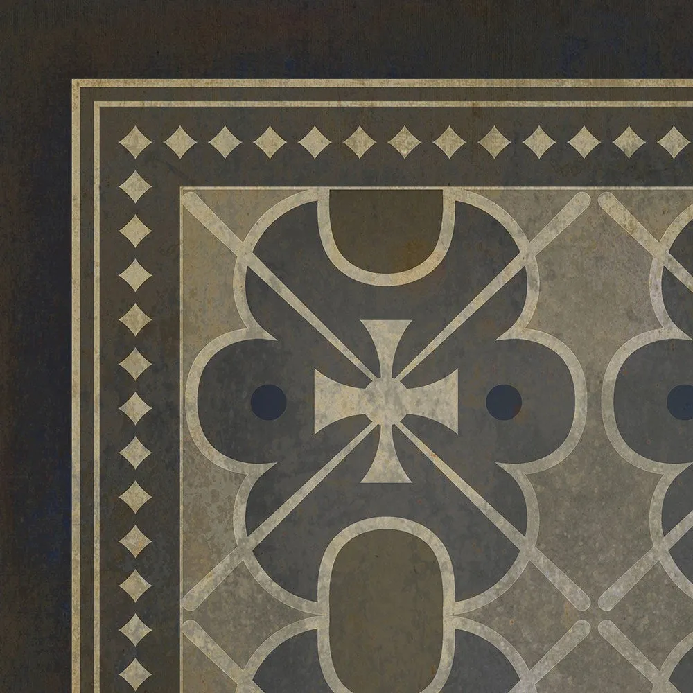 Pattern 05 "London Fog" Vinyl Floorcloth - Spicher & Co.