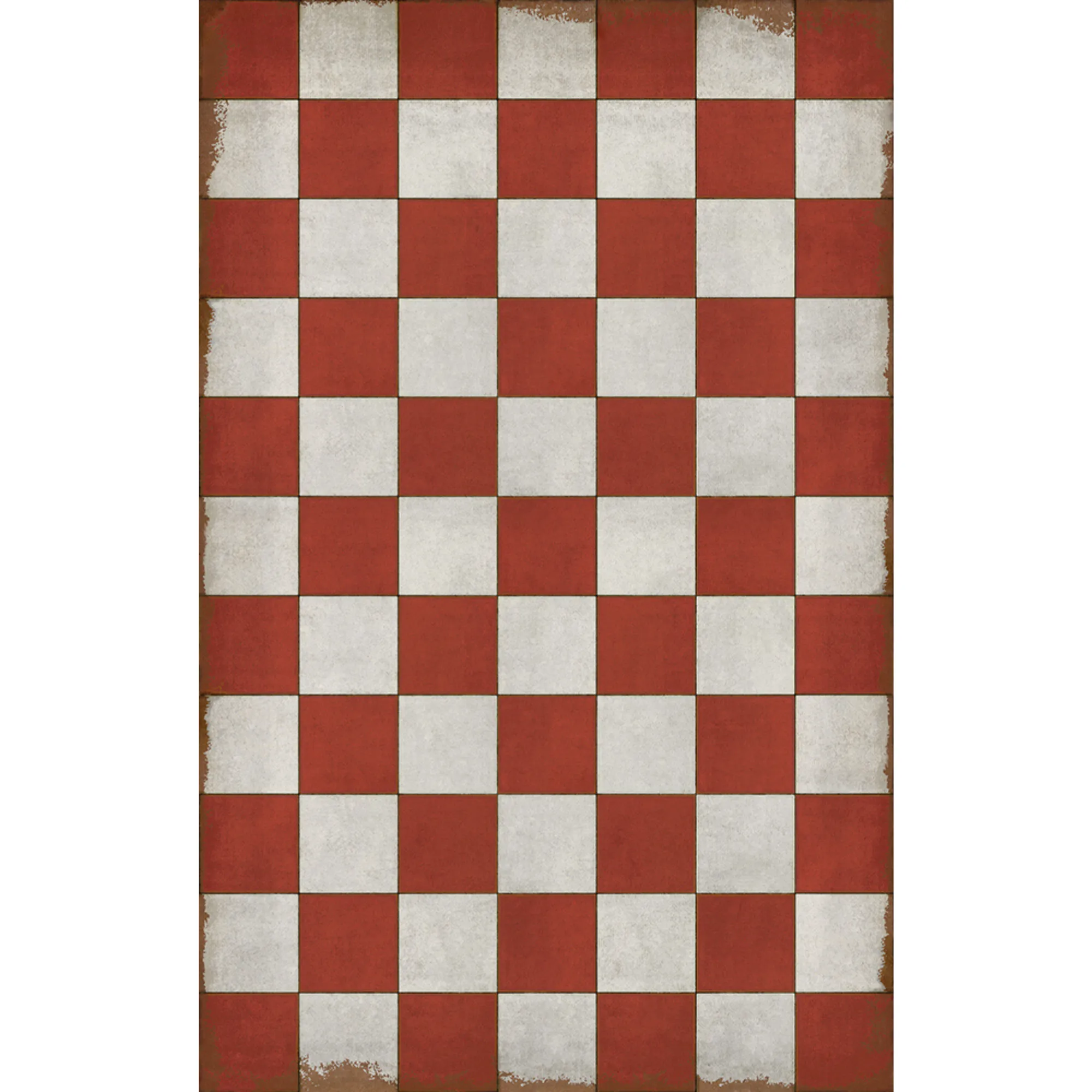 Pattern 07 "Checked Out" Vinyl Floorcloth - Spicher & Co.