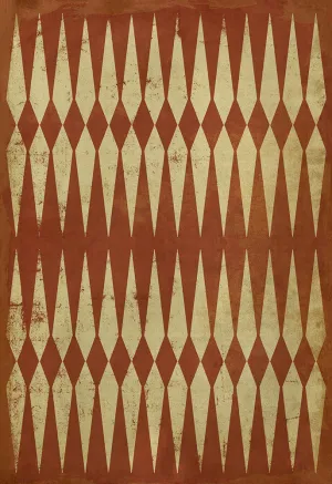 Pattern 08 "Dante's Inferno" Vinyl Floorcloth - Spicher & Co.