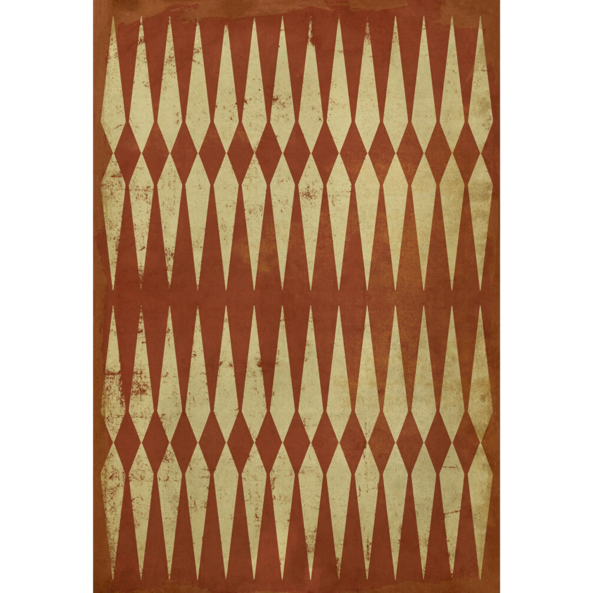 Pattern 08 "Dante's Inferno" Vinyl Floorcloth - Spicher & Co.