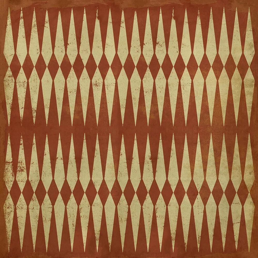 Pattern 08 "Dante's Inferno" Vinyl Floorcloth - Spicher & Co.