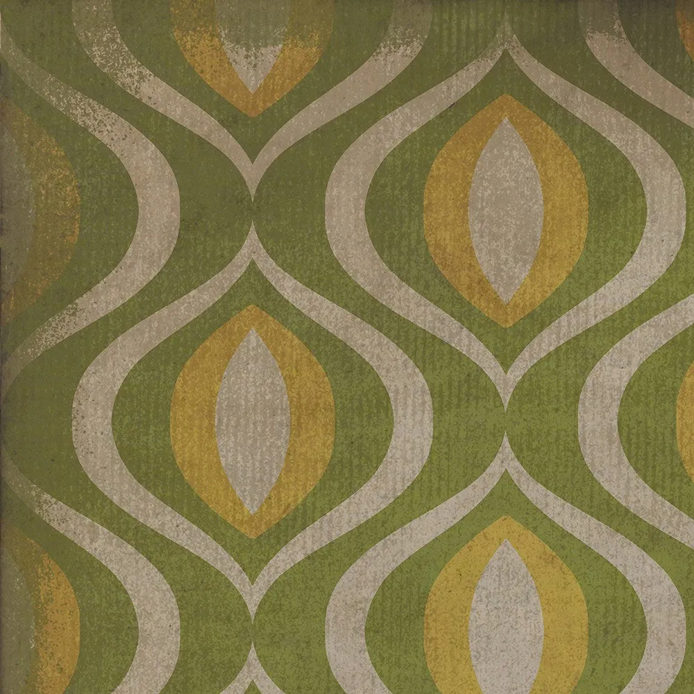 Pattern 15 "Eye Of Newt" Vinyl Floorcloth - Spicher & Co.