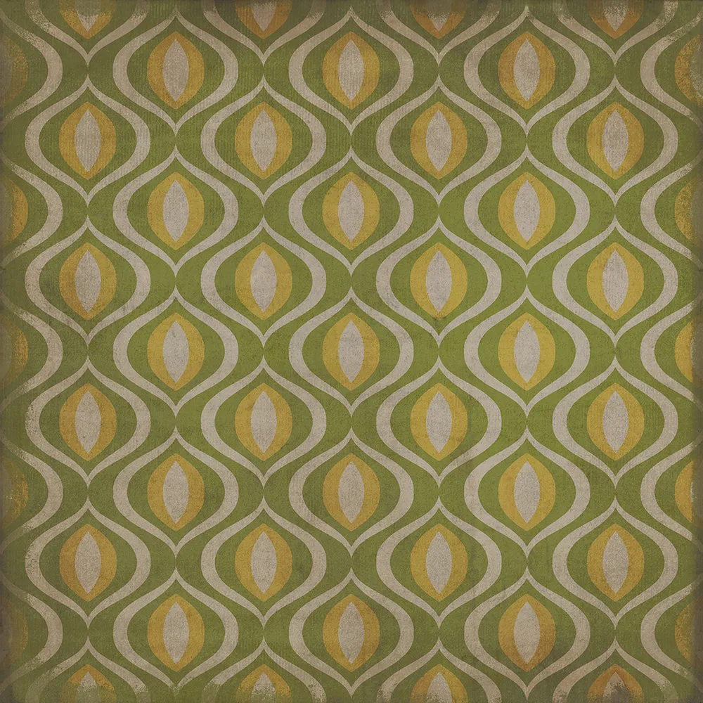 Pattern 15 "Eye Of Newt" Vinyl Floorcloth - Spicher & Co.