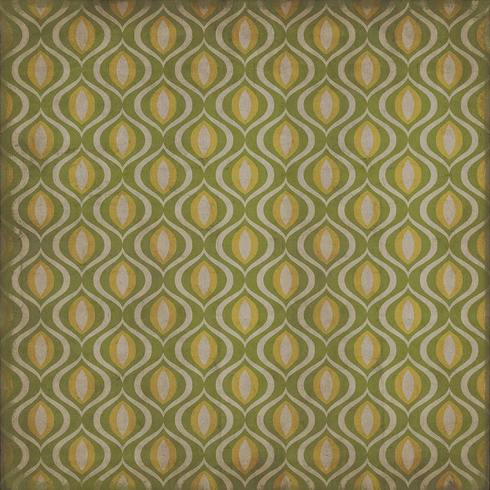 Pattern 15 "Eye Of Newt" Vinyl Floorcloth - Spicher & Co.