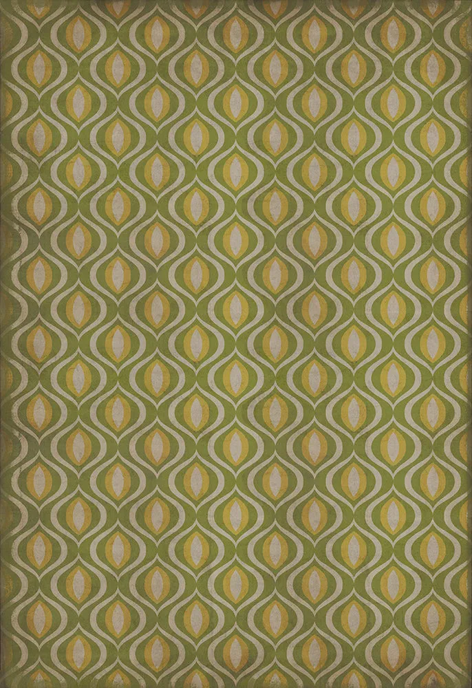 Pattern 15 "Eye Of Newt" Vinyl Floorcloth - Spicher & Co.