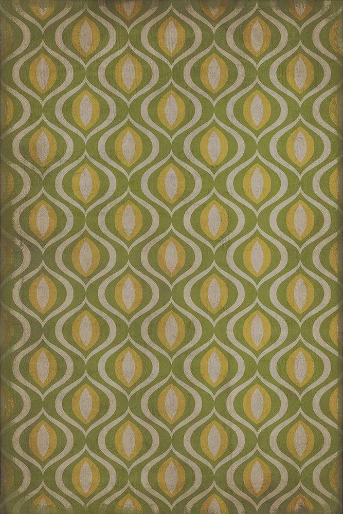 Pattern 15 "Eye Of Newt" Vinyl Floorcloth - Spicher & Co.