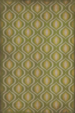 Pattern 15 "Eye Of Newt" Vinyl Floorcloth - Spicher & Co.