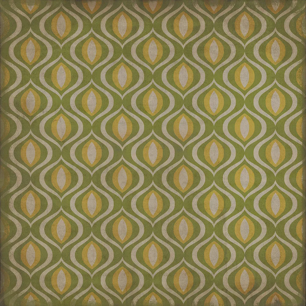 Pattern 15 "Eye Of Newt" Vinyl Floorcloth - Spicher & Co.
