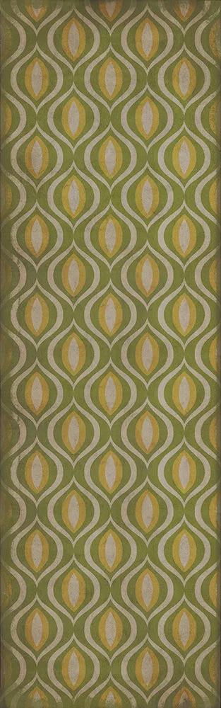 Pattern 15 "Eye Of Newt" Vinyl Floorcloth - Spicher & Co.