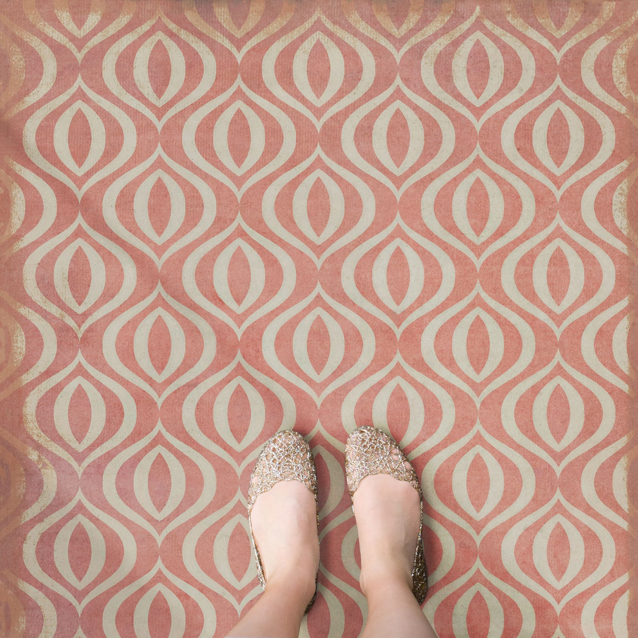 Pattern 15 "Genie" Vinyl Floorcloth - Spicher & Co.