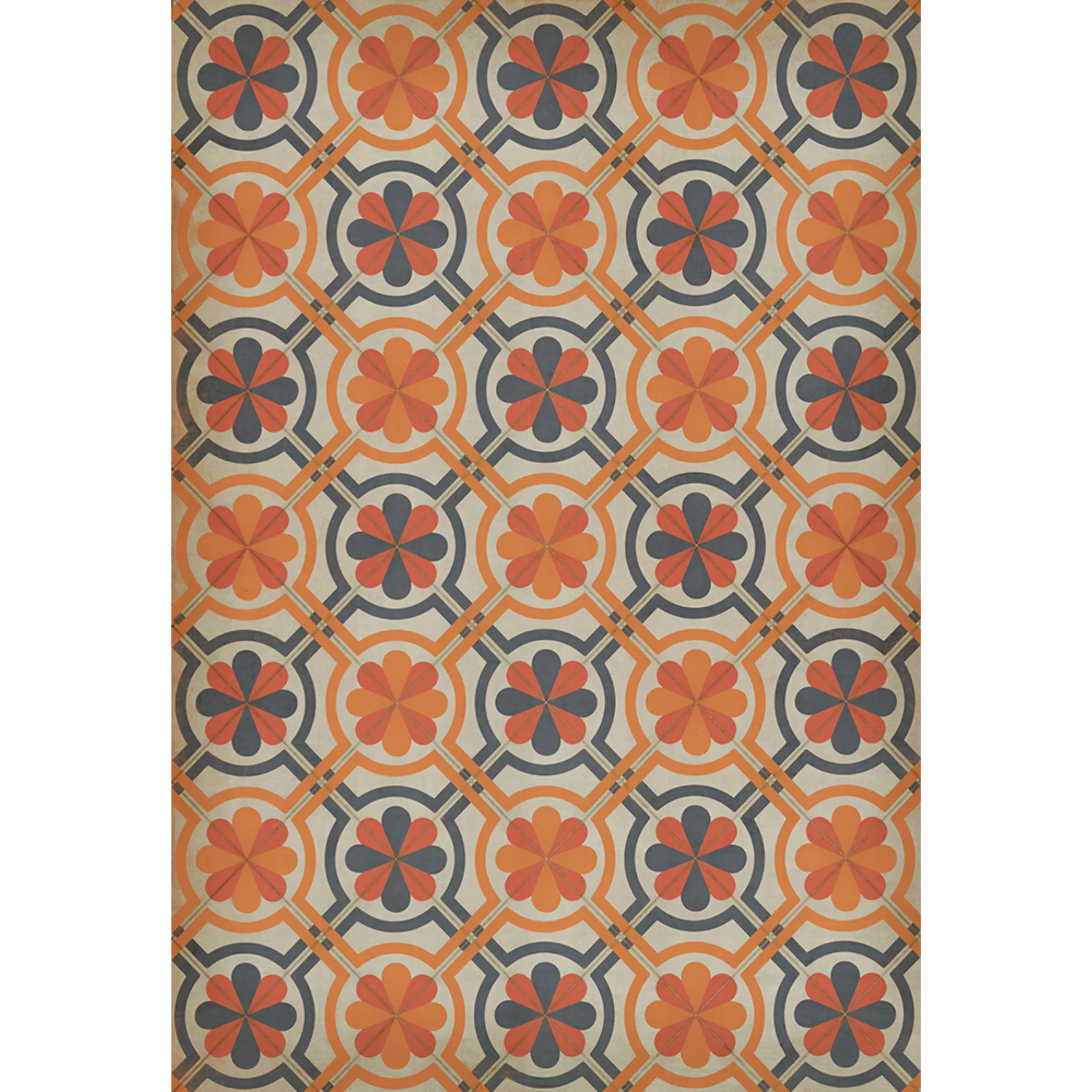 Pattern 19 "Newton" Vinyl Floorcloth - Spicher & Co.