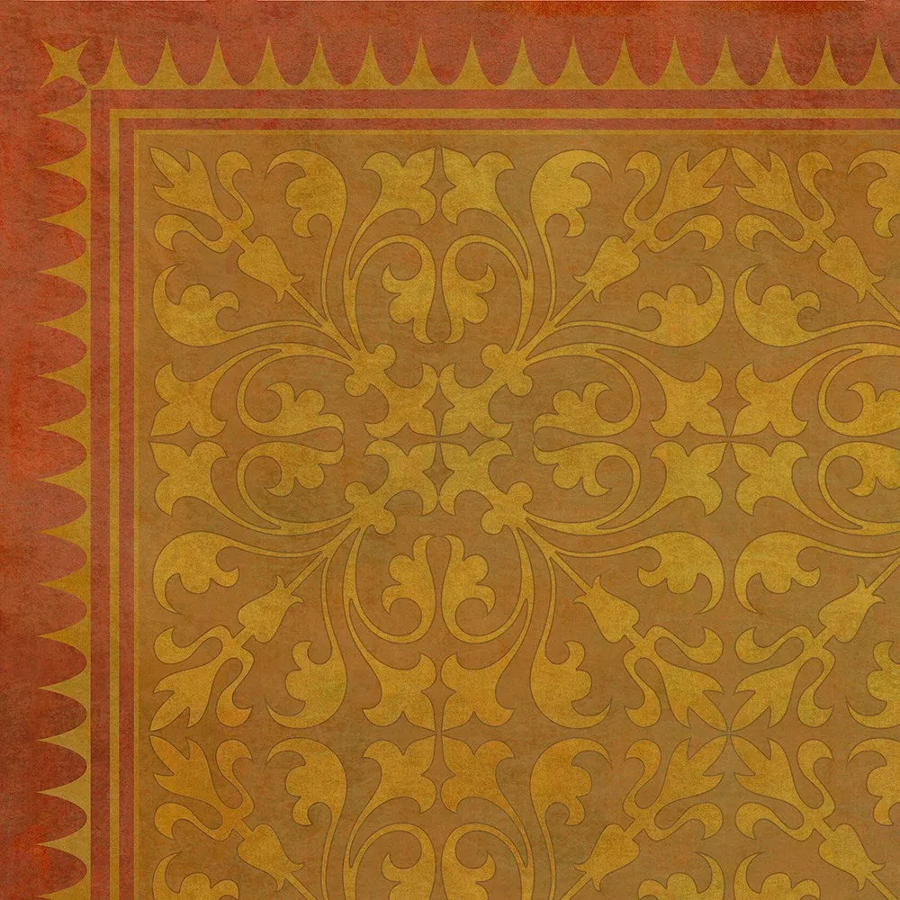 Pattern 21 "All in the Golden Afternoon" Vinyl Floorcloth - Spicher & Co.