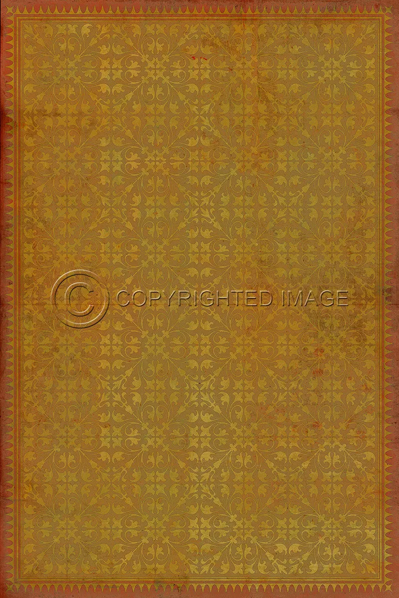Pattern 21 "All in the Golden Afternoon" Vinyl Floorcloth - Spicher & Co.