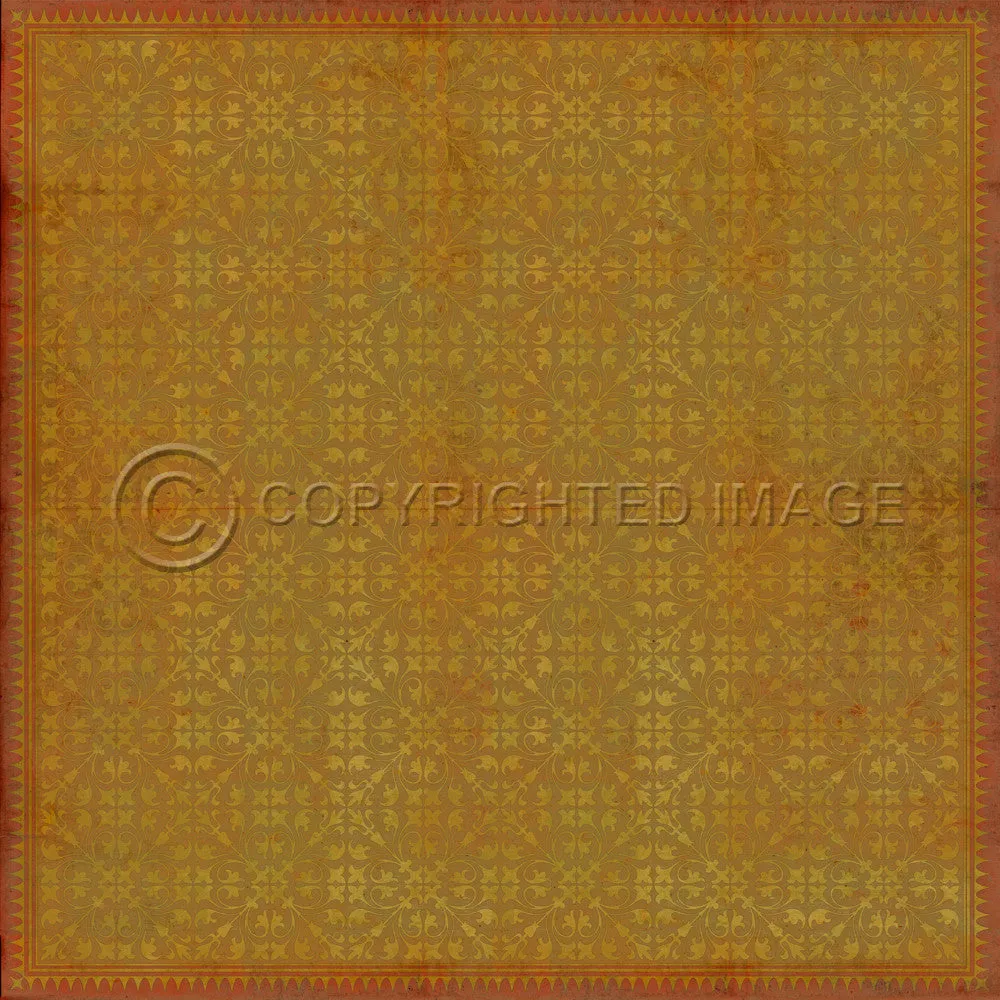 Pattern 21 "All in the Golden Afternoon" Vinyl Floorcloth - Spicher & Co.