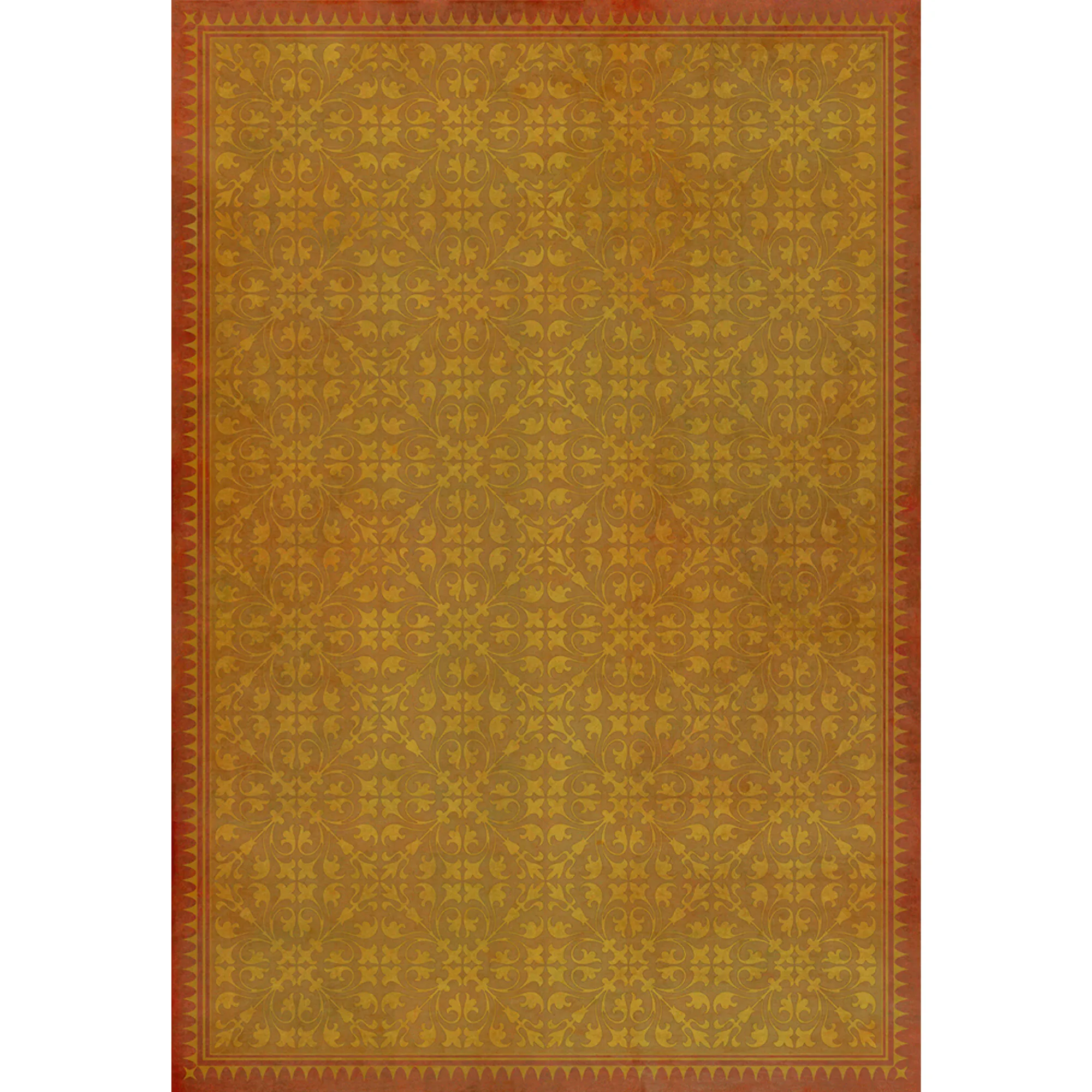 Pattern 21 "All in the Golden Afternoon" Vinyl Floorcloth - Spicher & Co.