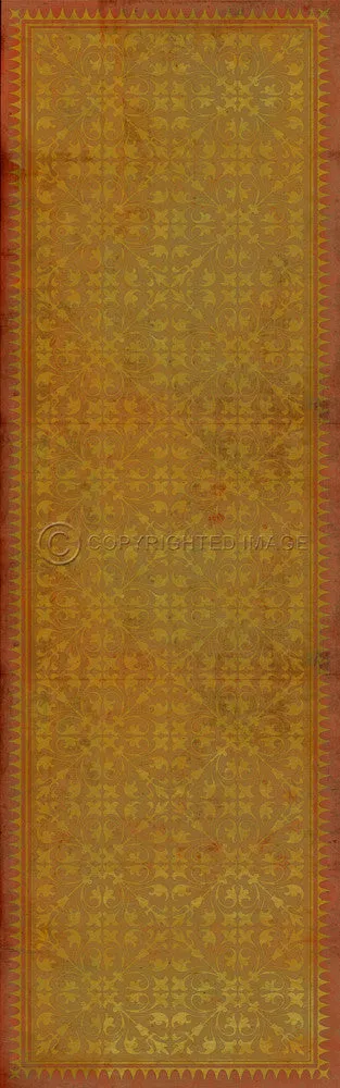Pattern 21 "All in the Golden Afternoon" Vinyl Floorcloth - Spicher & Co.