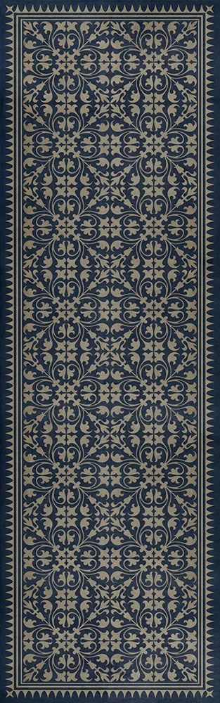 Pattern 21 "Bandersnatch" Vinyl Floorcloth - Spicher & Co.