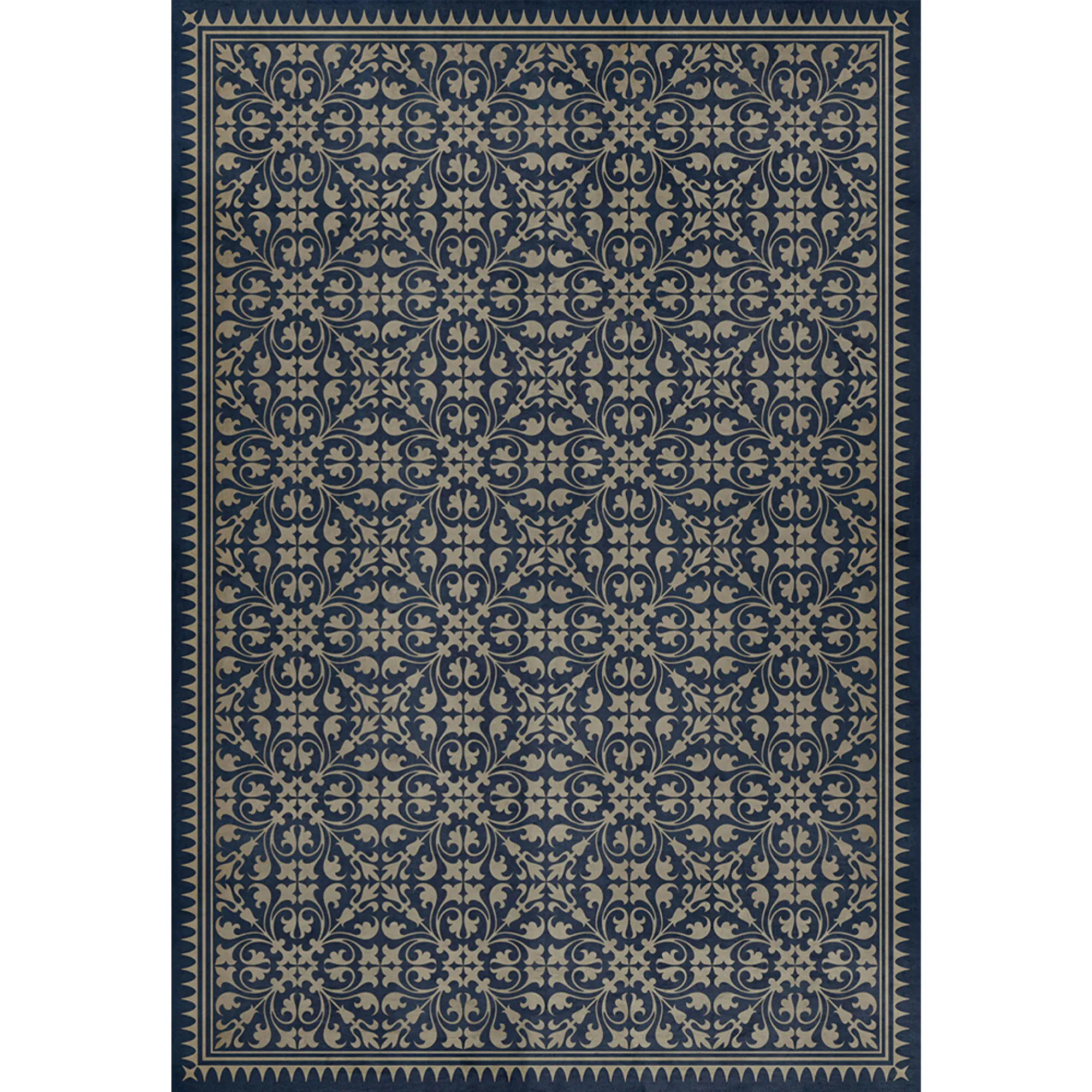 Pattern 21 "Bandersnatch" Vinyl Floorcloth - Spicher & Co.