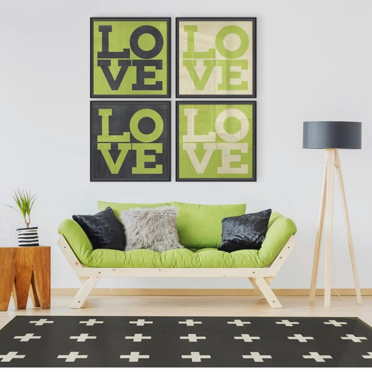 Pattern 24 "Ionia" Vinyl Floorcloth - Spicher & Co.