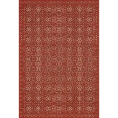 Pattern 28 "Red Bandana" Vinyl Floorcloth - Spicher & Co.