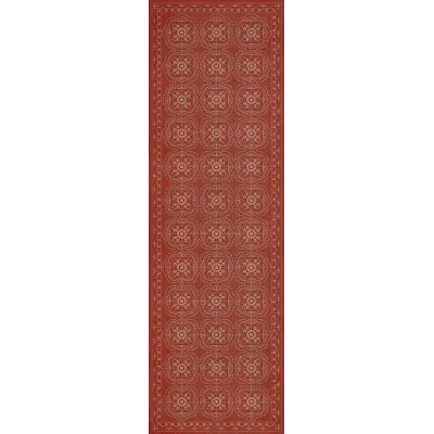 Pattern 28 "Red Bandana" Vinyl Floorcloth - Spicher & Co.