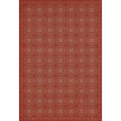 Pattern 28 "Red Bandana" Vinyl Floorcloth - Spicher & Co.