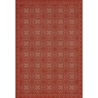 Pattern 28 "Red Bandana" Vinyl Floorcloth - Spicher & Co.