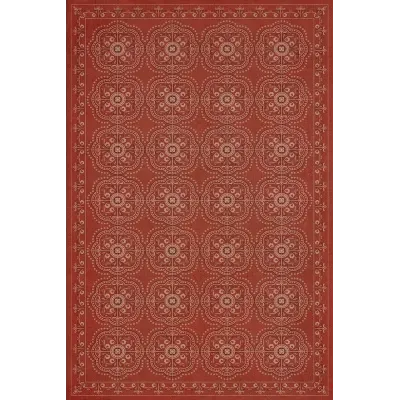 Pattern 28 "Red Bandana" Vinyl Floorcloth - Spicher & Co.