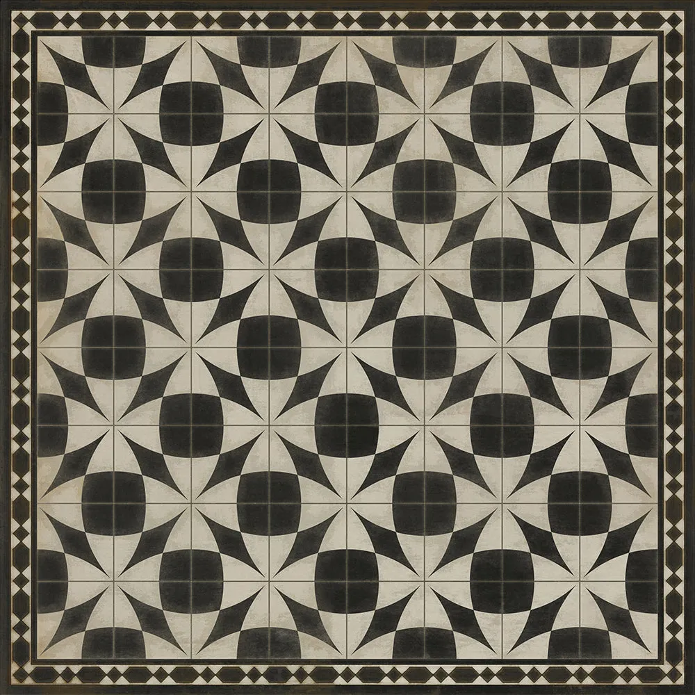 Pattern 29 "Voltaire" Vinyl Floorcloth - Spicher & Co.