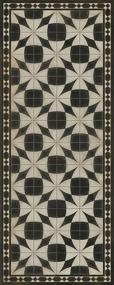 Pattern 29 "Voltaire" Vinyl Floorcloth - Spicher & Co.