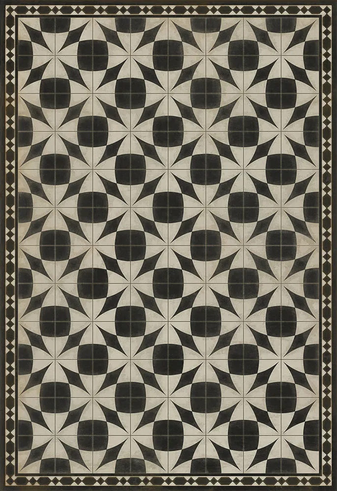 Pattern 29 "Voltaire" Vinyl Floorcloth - Spicher & Co.