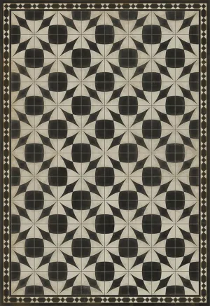 Pattern 29 "Voltaire" Vinyl Floorcloth - Spicher & Co.