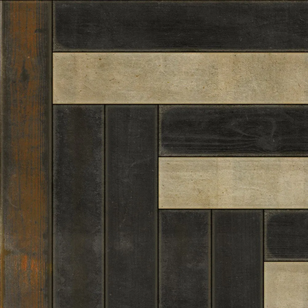 Pattern 30 "Han" Vinyl Floorcloth - Spicher & Co.