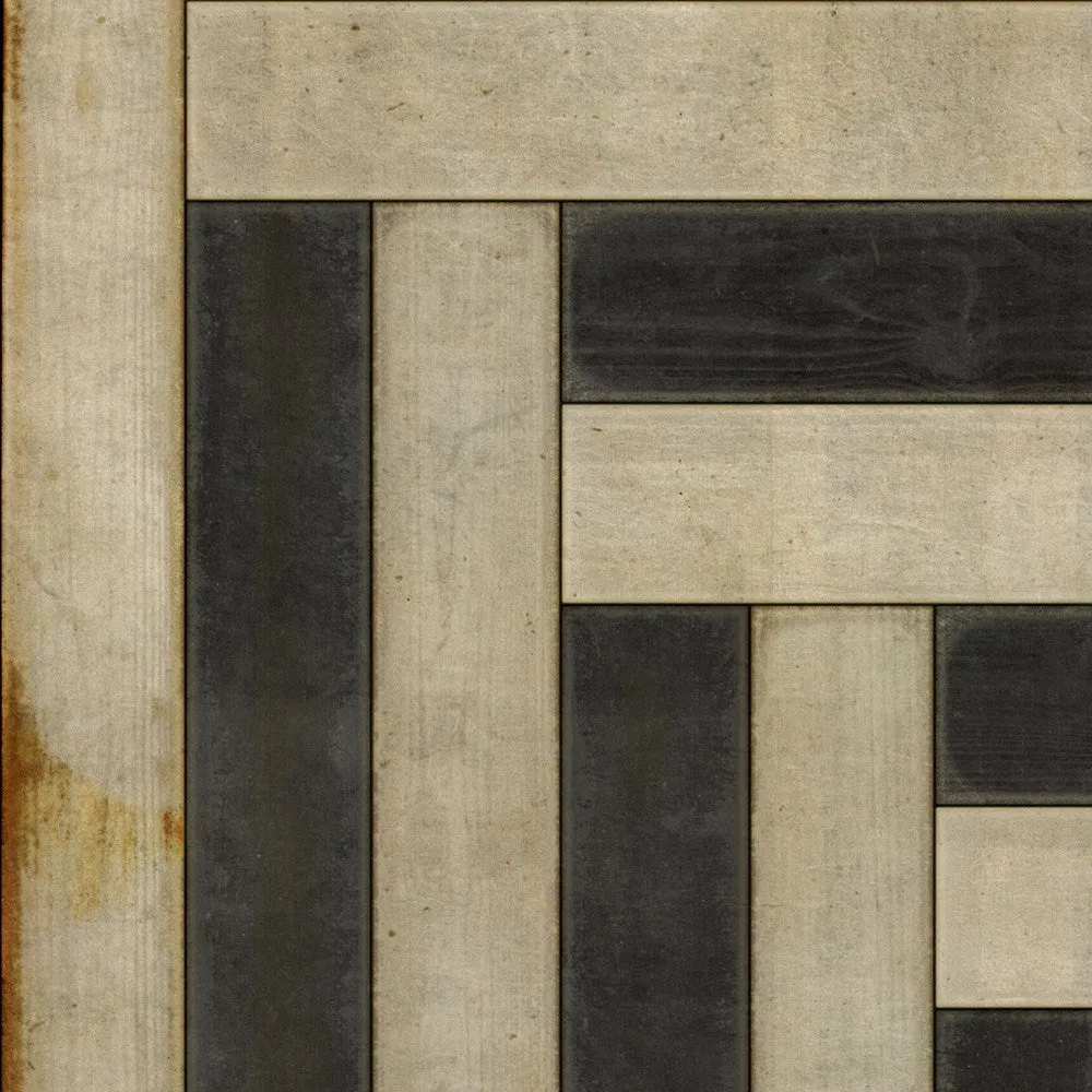Pattern 30 "Jin" Vinyl Floorcloth - Spicher & Co.