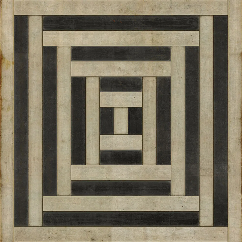 Pattern 30 "Jin" Vinyl Floorcloth - Spicher & Co.