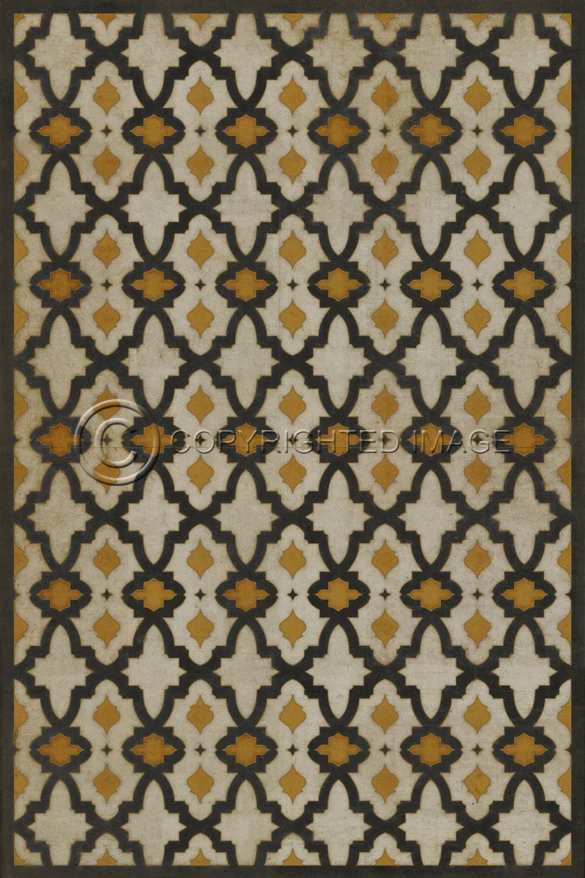 Pattern 31 "Rajha" Vinyl Floorcloth - Spicher & Co.