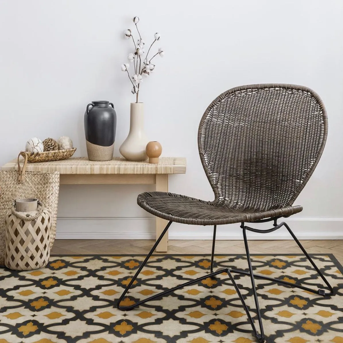 Pattern 31 "Rajha" Vinyl Floorcloth - Spicher & Co.