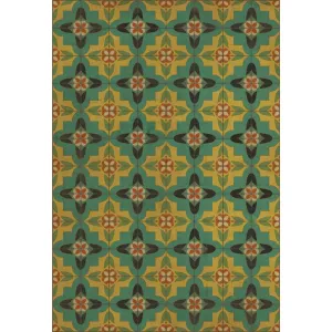 Pattern 33 "Ballyhoo" Vinyl Floorcloth - Spicher & Co.