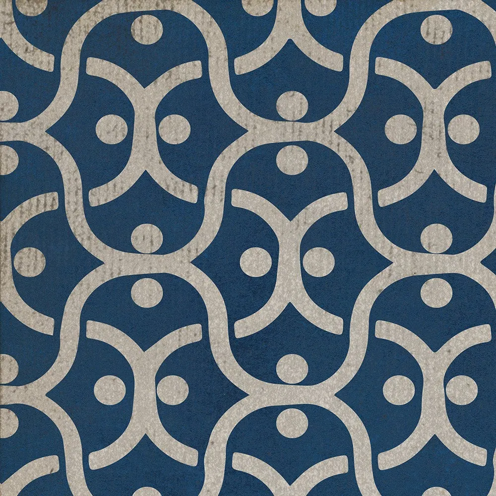 Pattern 47 "A Beautiful Mind" Vinyl Floorcloth - Spicher & Co.